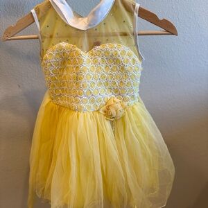 Sunny Yellow Kids Dance Costume